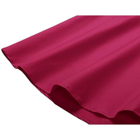 ❤️ Pinup Retro Vintage 1950s 60s Swing Dark Red Rockabilly Dress SIZE M NEW - Picture 3 of 14